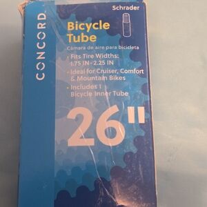NOB Concord 26" Bicycle Tubes: Fits Tire Width 1.75" - 2.25"